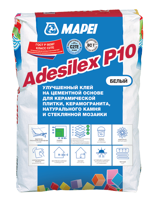 ADESILEX P10 Улучшенный тиксотропный клей на цементной основе 