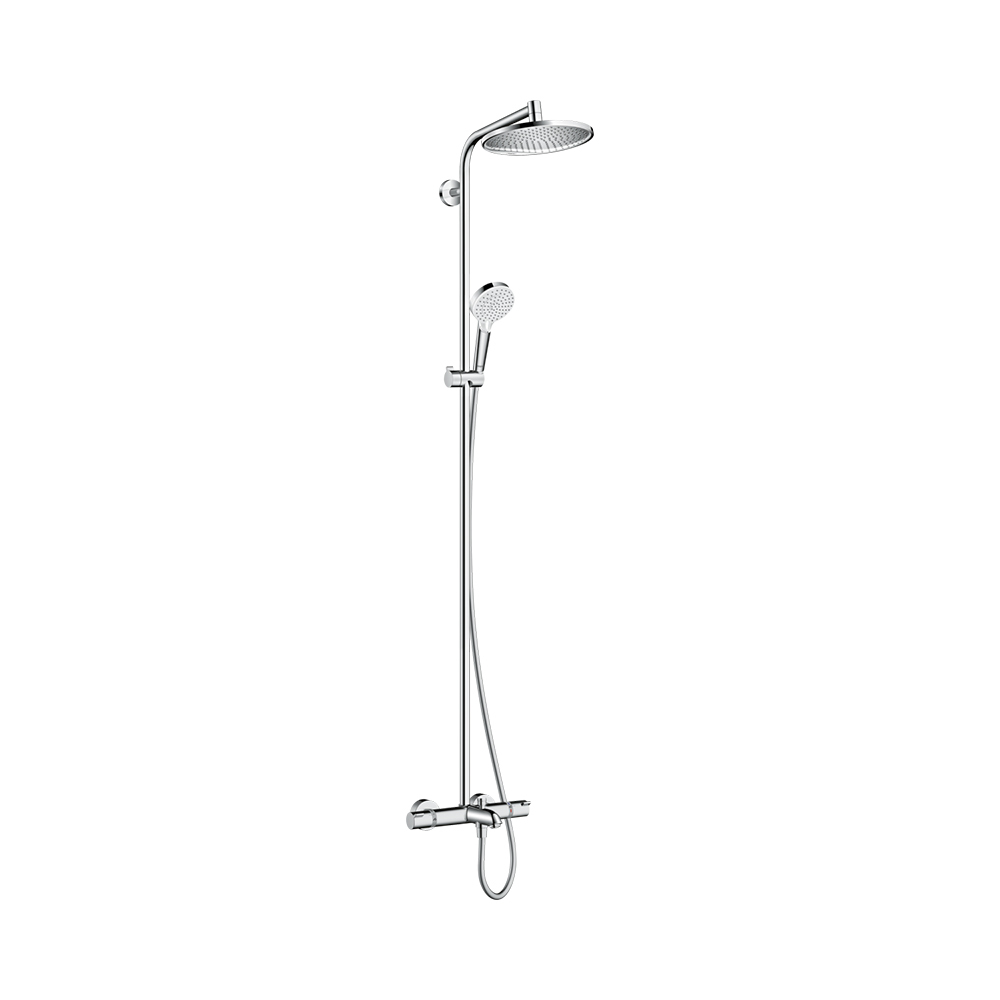 Душевая система с термостатом для ванны Hansgrohe Crometta S Showerpipe 240 1jet хром 27320000