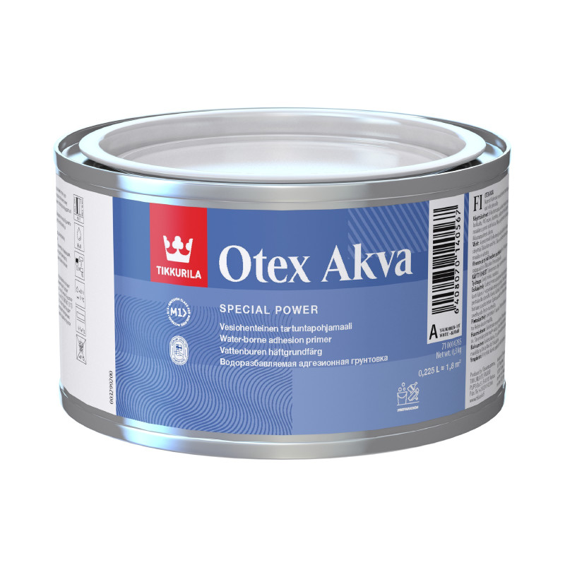 Отекс Аква ЕС (OTEX AKVA ) грунтовка адгезионная водоразбавляемаяТИККУРИЛА 